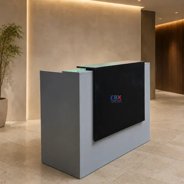 Reception Desk – Charcoal Angular-EBX-REC-011