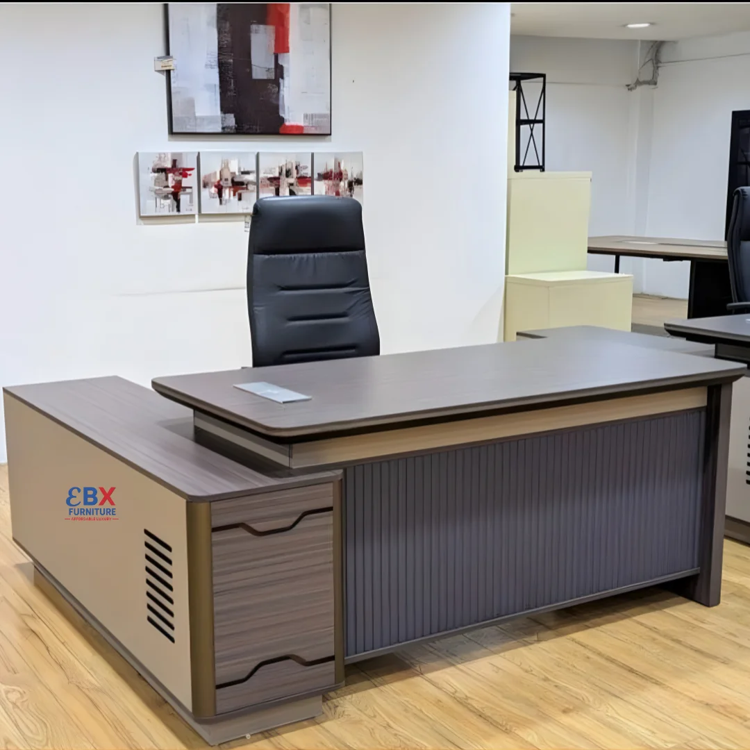 15 Executive L-Desk - Dark Walnut-(EBX-EXE-001) - Image 1