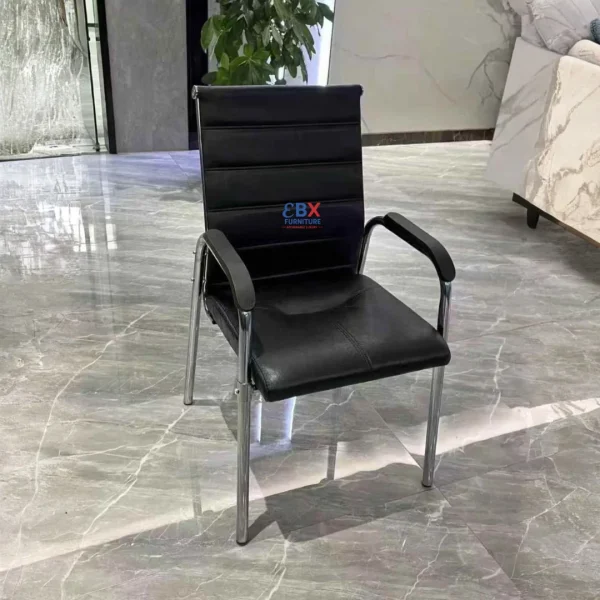 Boardroom/Visitor Chair - Ribbed Leather(EBX-BRV-010)